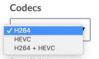 Codec Options