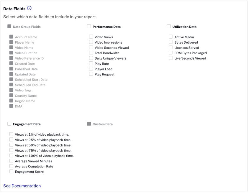 data fields