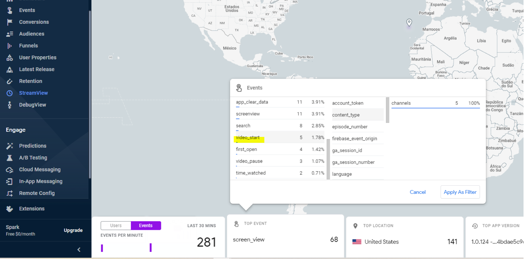 firebase results