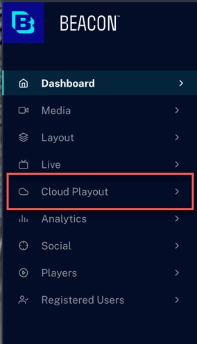 Accéder à Cloud Playout