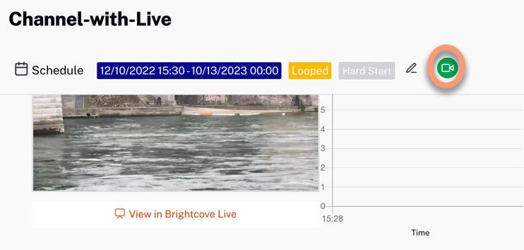 Indicateur de flux en direct