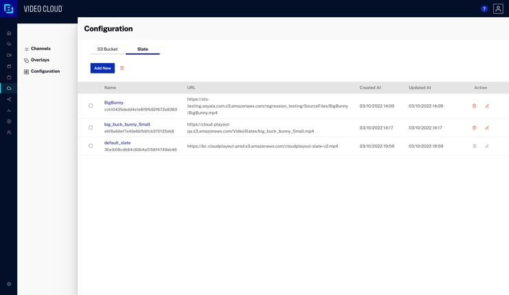 Configuration de l'ardoise