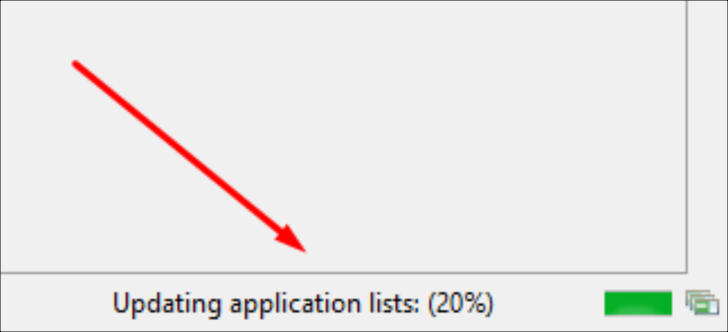 Progression de l'installation